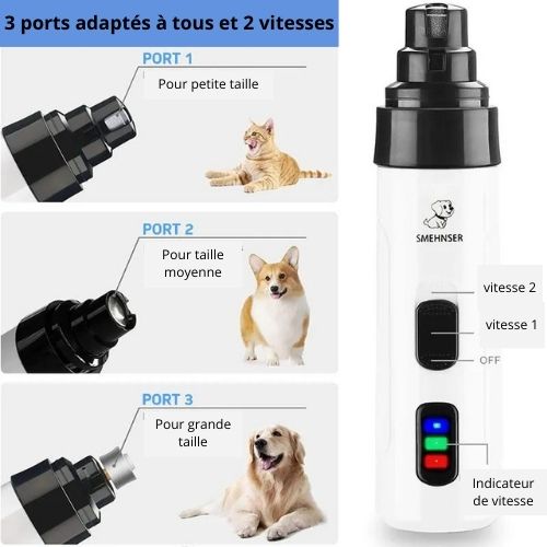 Coupe-ongle-chien-3-ports-2-vitesses