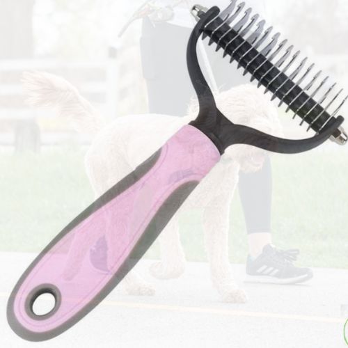 brosse-pour-chien-rose